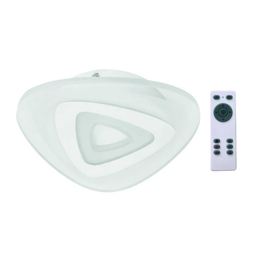 LED плафон Lightex Turn 85W 3000K+4000K с дистанционно управление 
