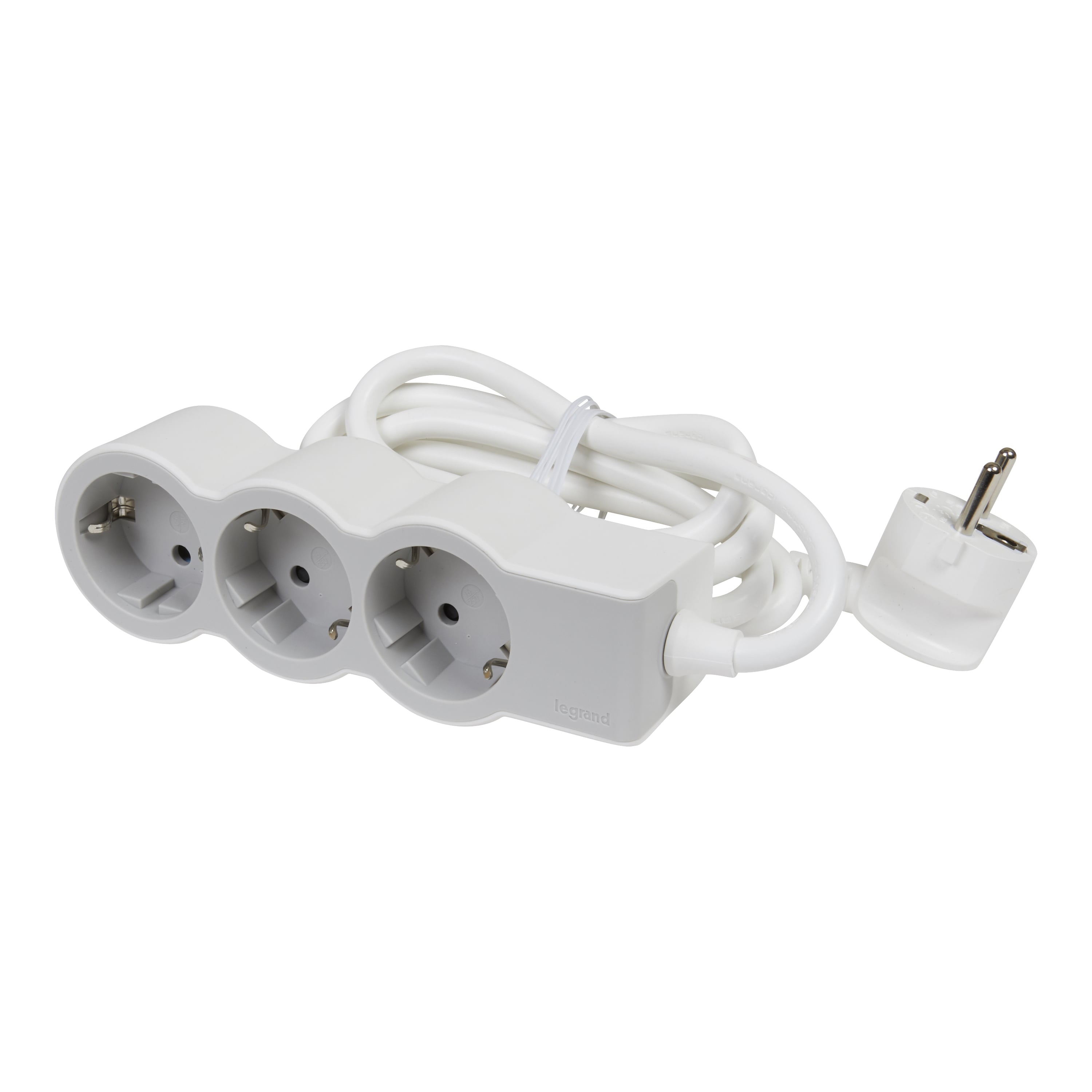 Разклонител 3x2P+E с кабел 5 метра / 1.5mm2 Standard Legrand бял