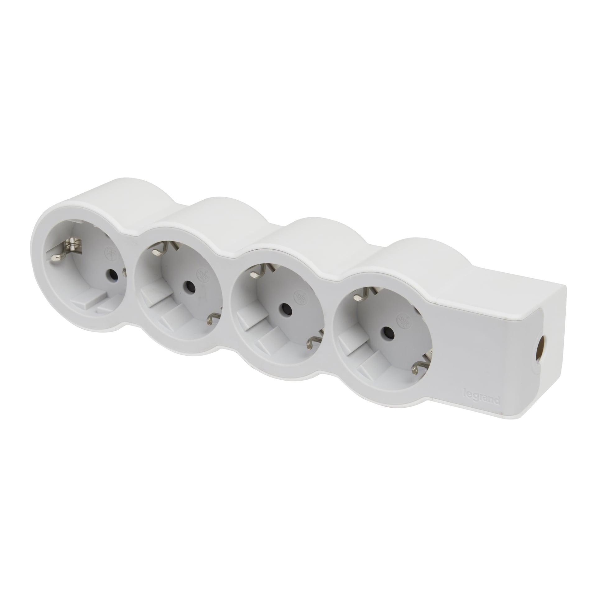 Разклонител 4x2P+E без кабел Standard Legrand бял