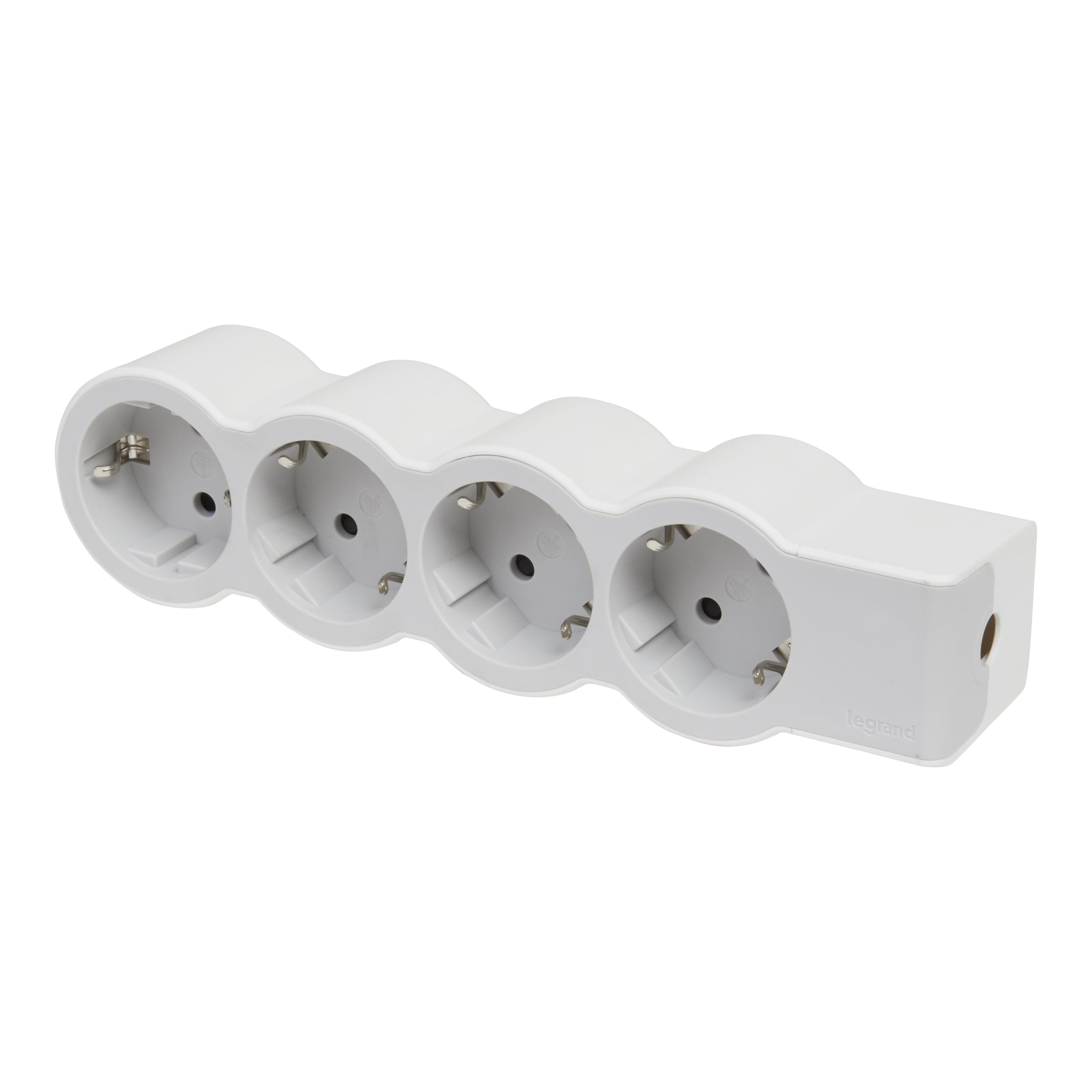 Разклонител 4x2P+E без кабел Standard Legrand бял