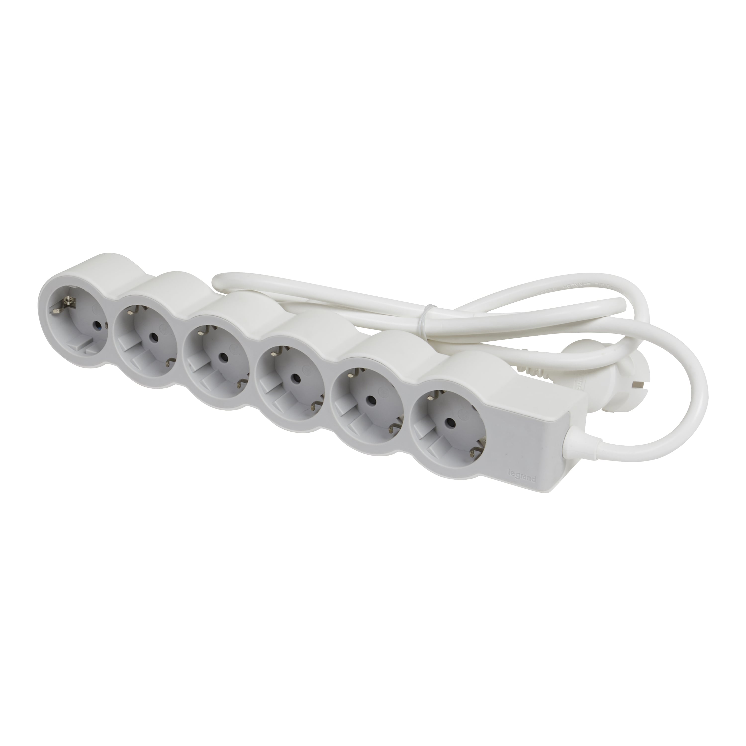 Разклонител Legrand Standard 6x2P+E / 1.5mm2 / бял