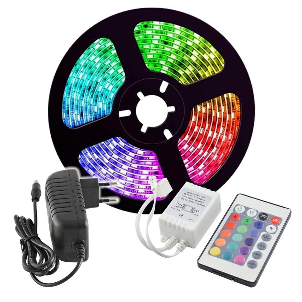 Комплект LED 30 RGB лента + захранване + контролер Vivalux 3м