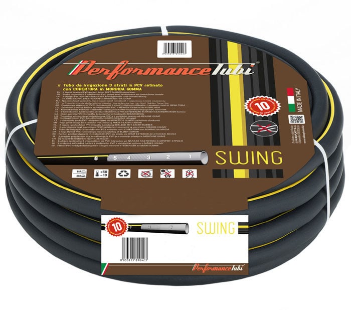 Градински трислоен маркуч Swing 3/4'' 25м 10-30 bar