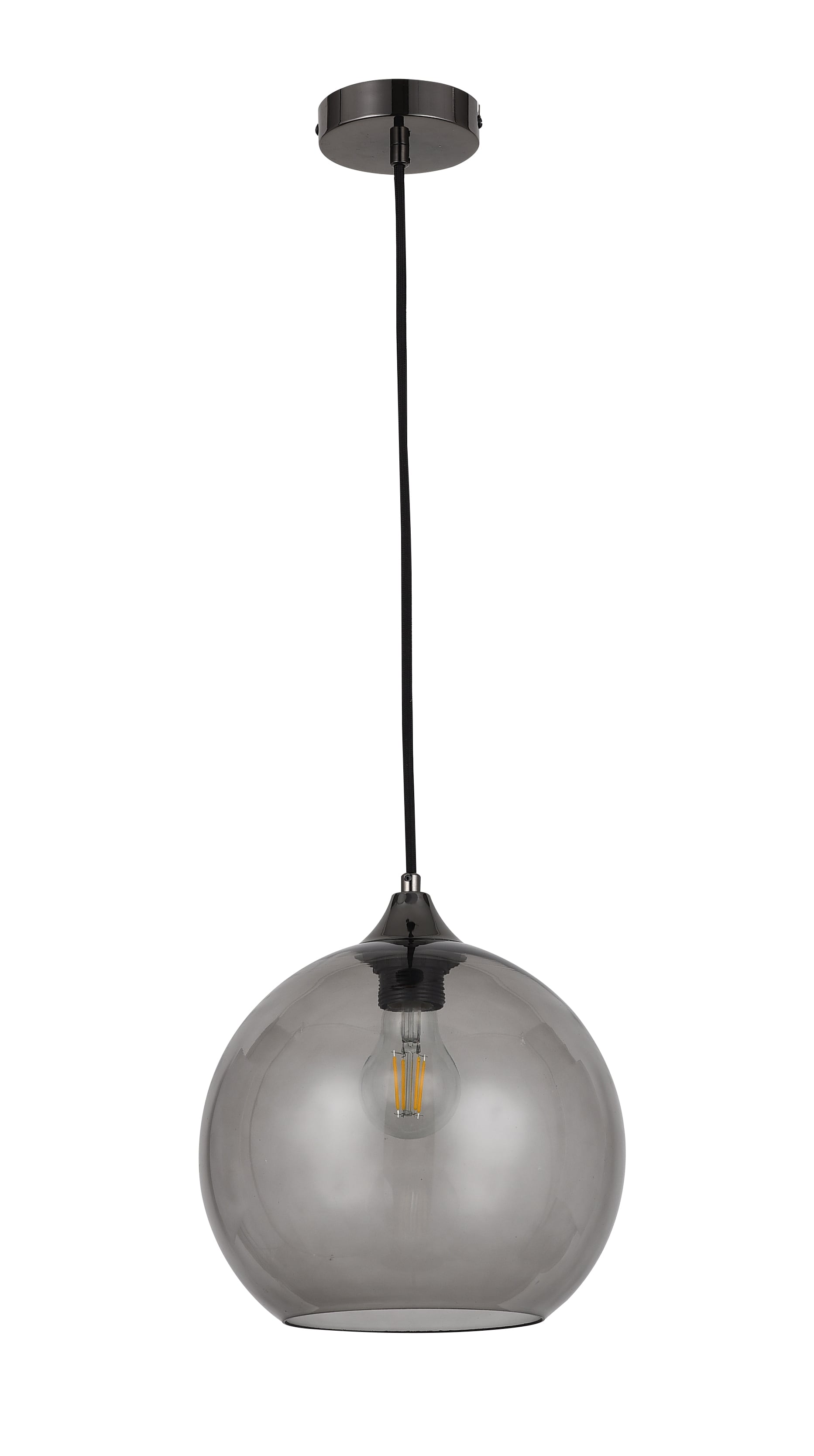 Пендел Rabalux Tanesha E27 1x40W черен/опушено стъкло