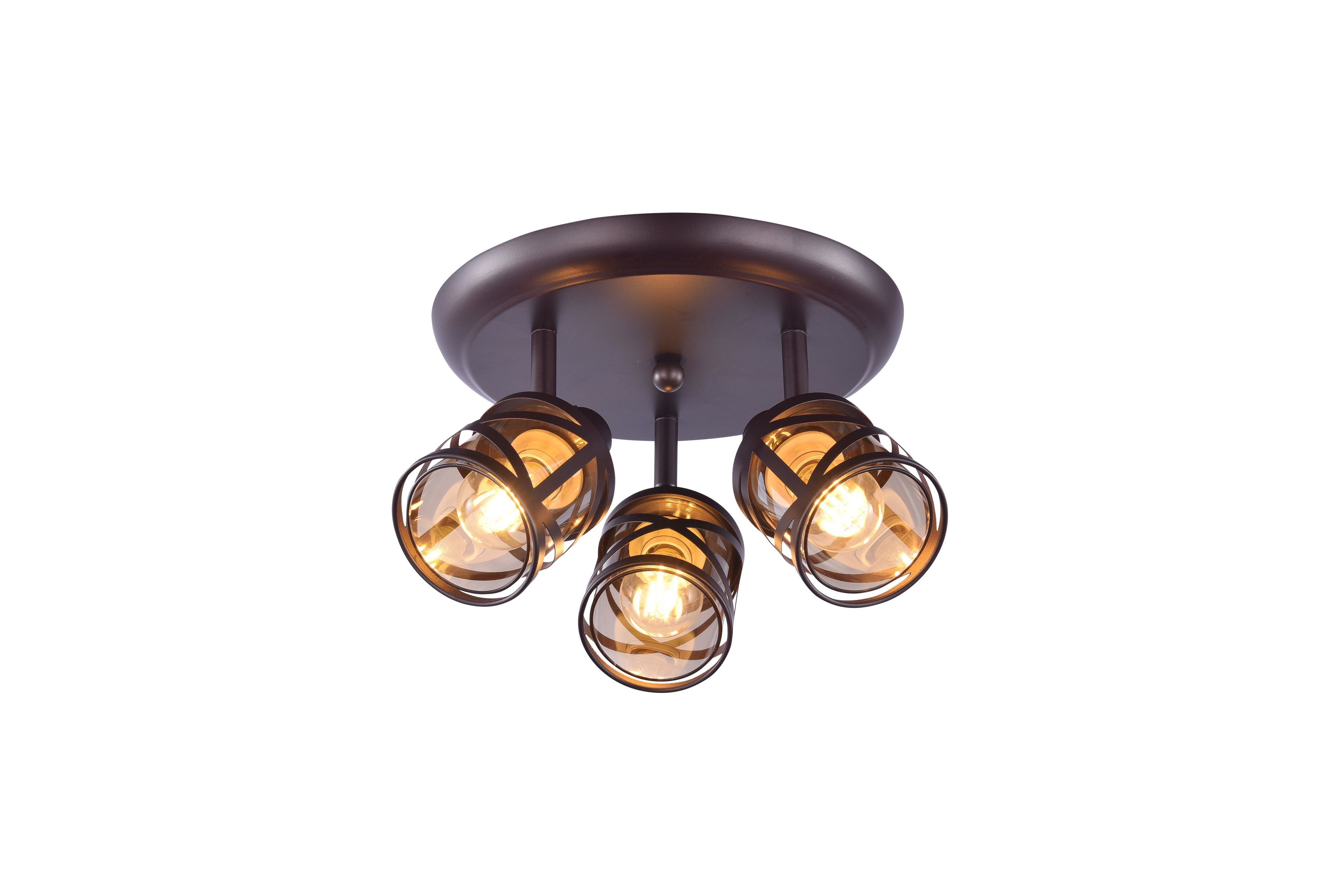 Спот Rabalux Oberon E14 3x40W кафяв