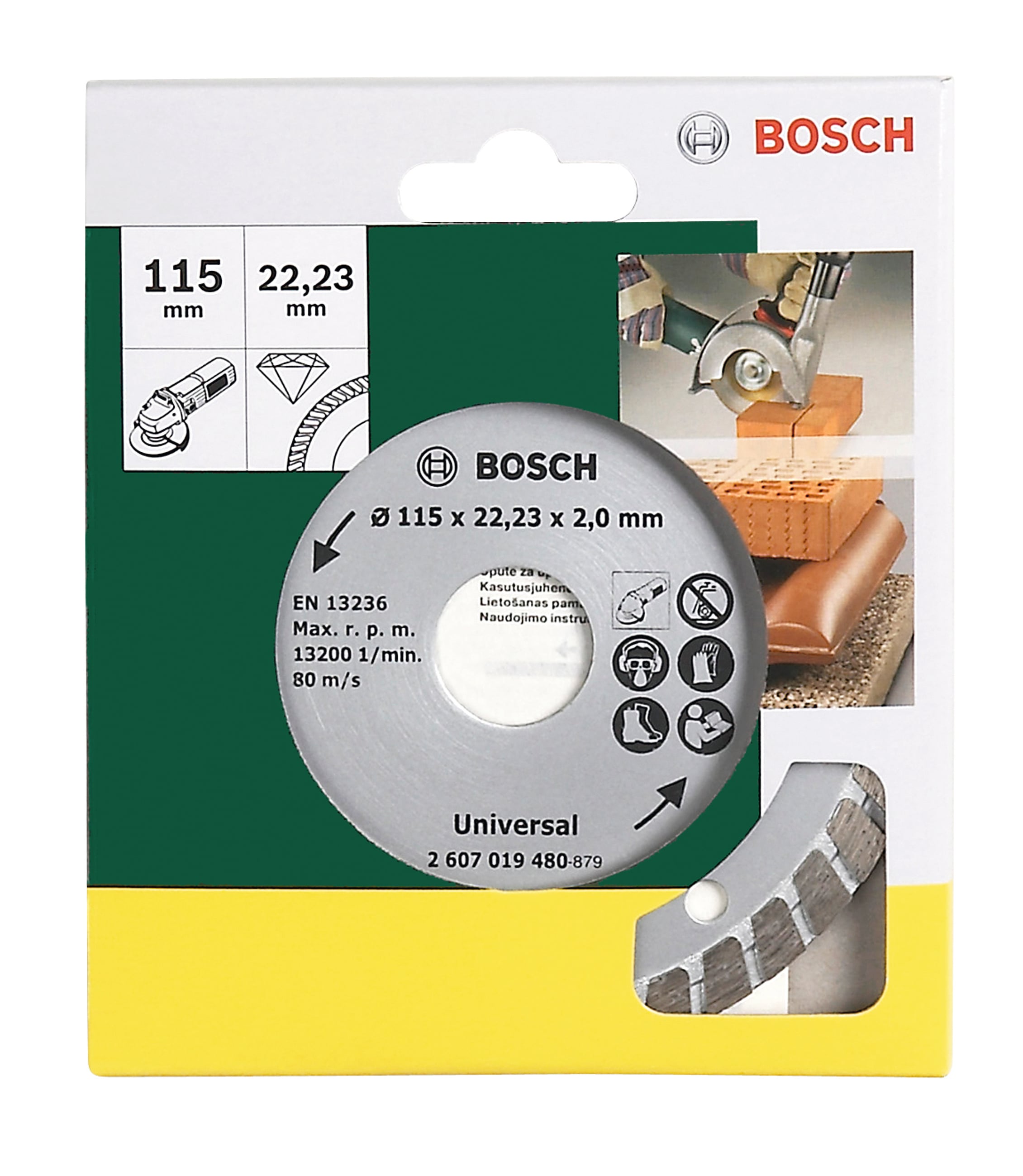 Диамантен диск Bosch Turbo Promoline 115x22.23х2мм 