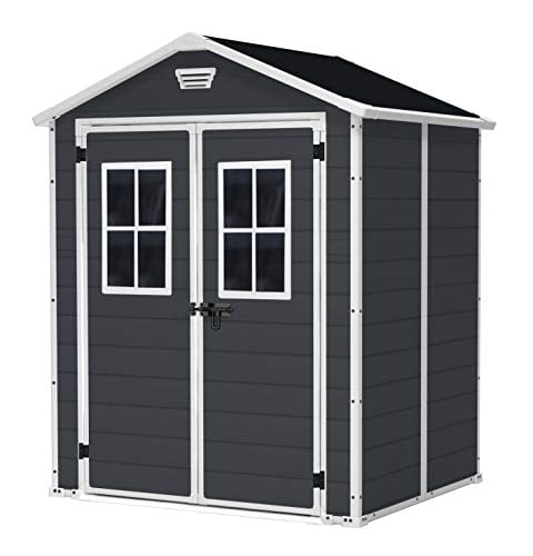 Градински навес барака Keter Manor 6x5 DD Breteuil 226х152х185см