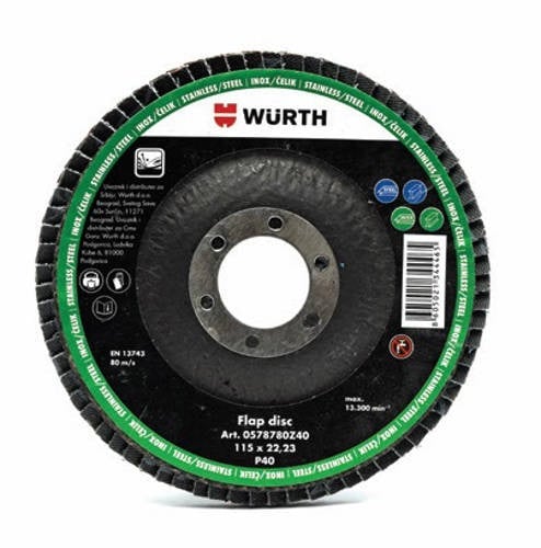 Ламелен диск Wurth Standard Inox P60 ф125мм