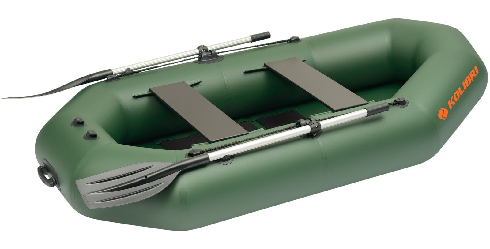 Надуваема лодка Kolibri K-290T зелена + оребрено дъно  