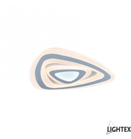 LED плафон Lightex Turn II бял 80W ø470мм + дистанционно управление
