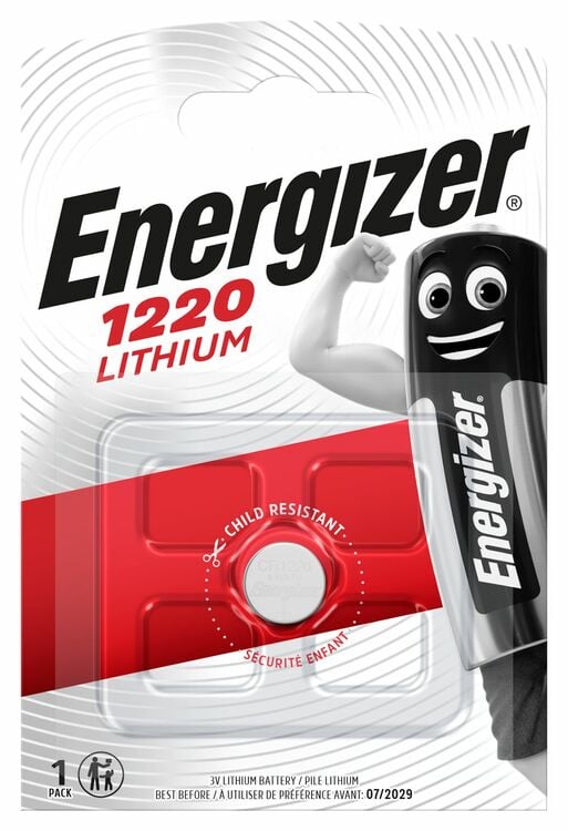Литиева батерия Energizer Lithium CR1220 / 3V / 1 брой