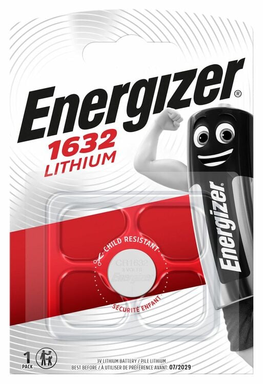 Литиева батерия Energizer Lithium CR1632 / 3V / 1 брой