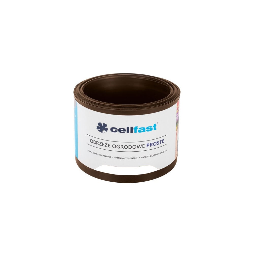 Ограничител за трева Cellfast прав 15см x 9м / Кафяв