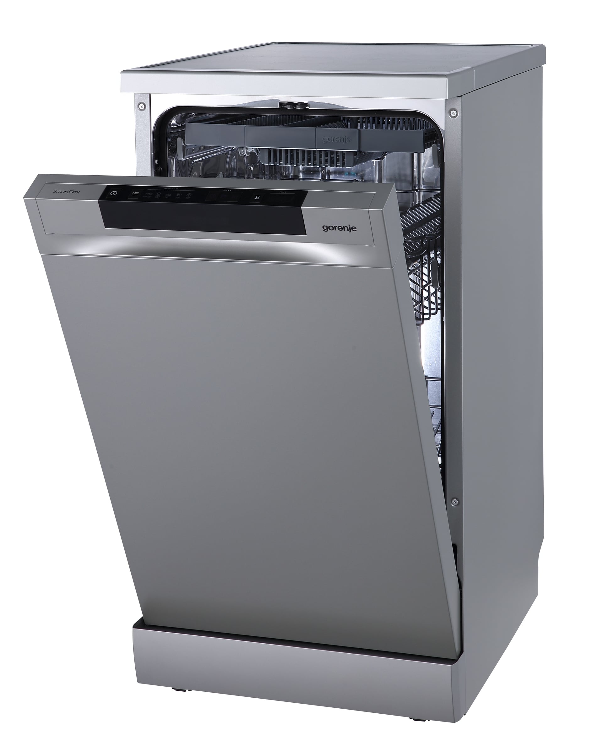 Свободностояща съдомиялна Gorenje GS541D10X сива 45см