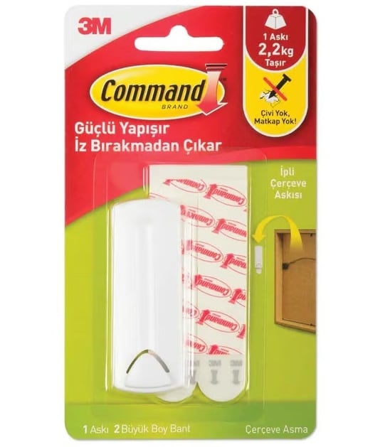 Закачалка за картини 3M Command 17041TR Бяла