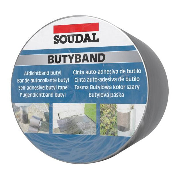 Бутилова уплътнителна лента Soudal Butyband 10см x 10м