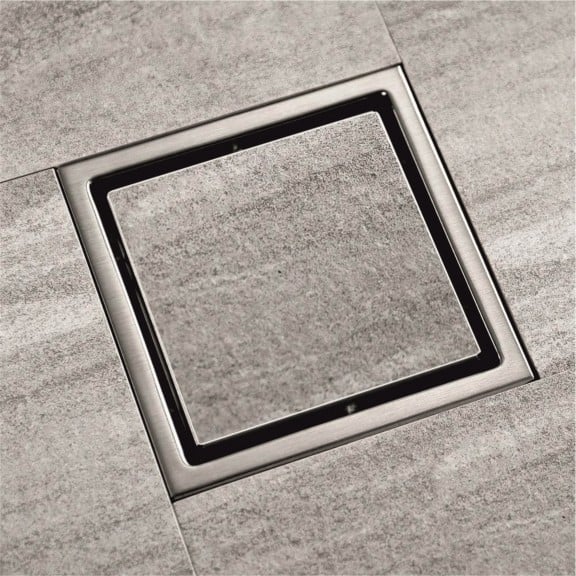 Подов рогов сифон за плочка Inter Ceramic ICD 6416C ф50 / 150x150мм