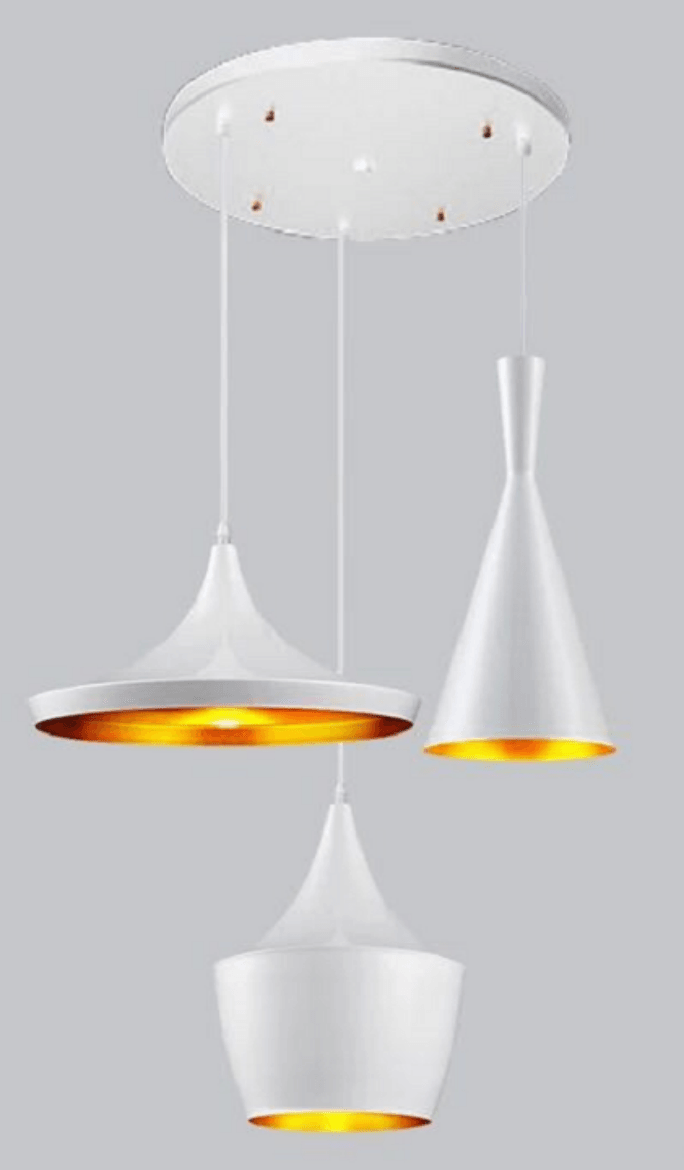 Осветително тяло Ziel Lighting C1517/3 WH E27 бяло 