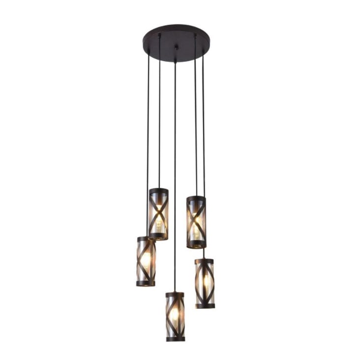 Осветително тяло Ziel Lighting SE-P010-5 E14 кафяво