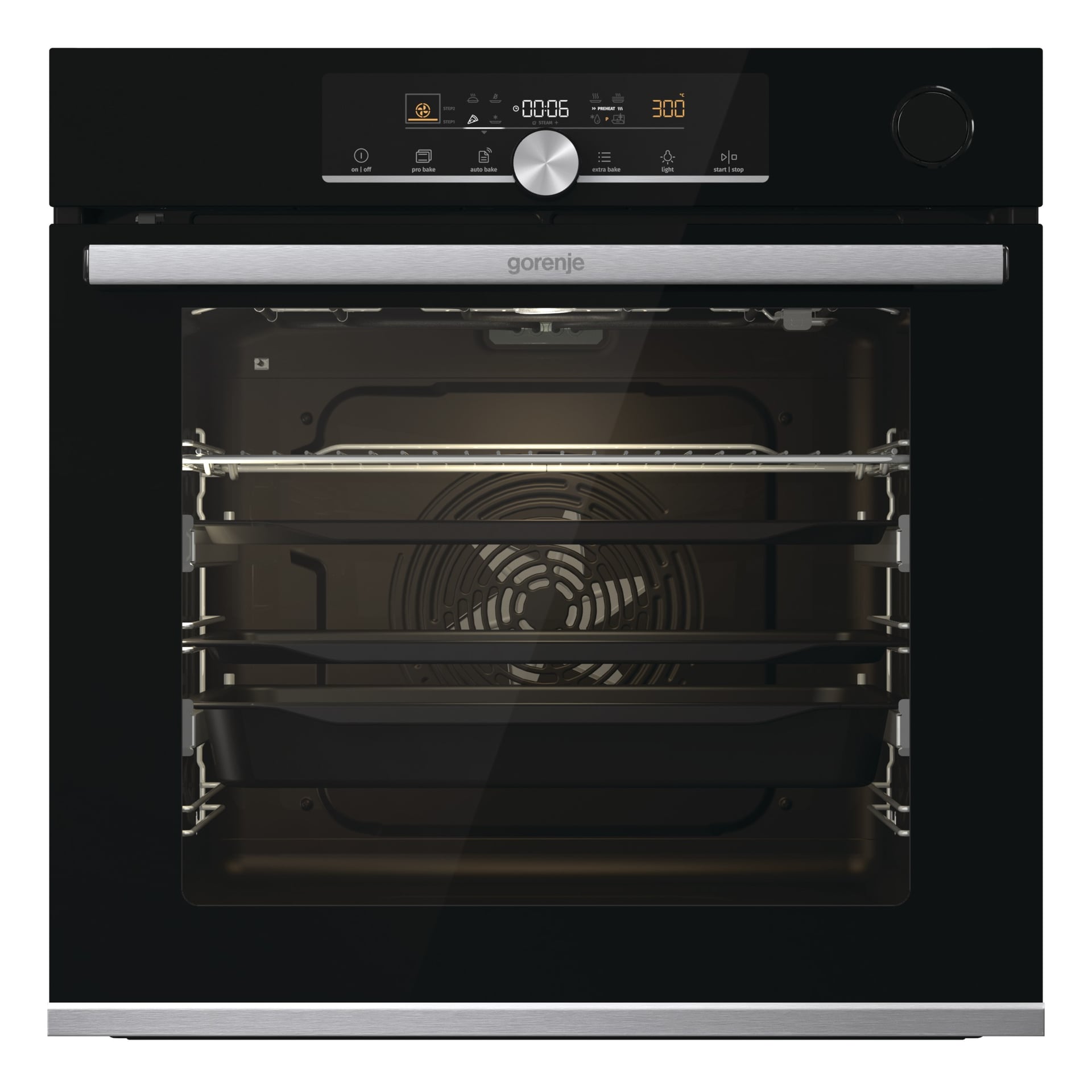 Фурна за вграждане Gorenje BPSAX6747A08BG черна IconTouch 77л