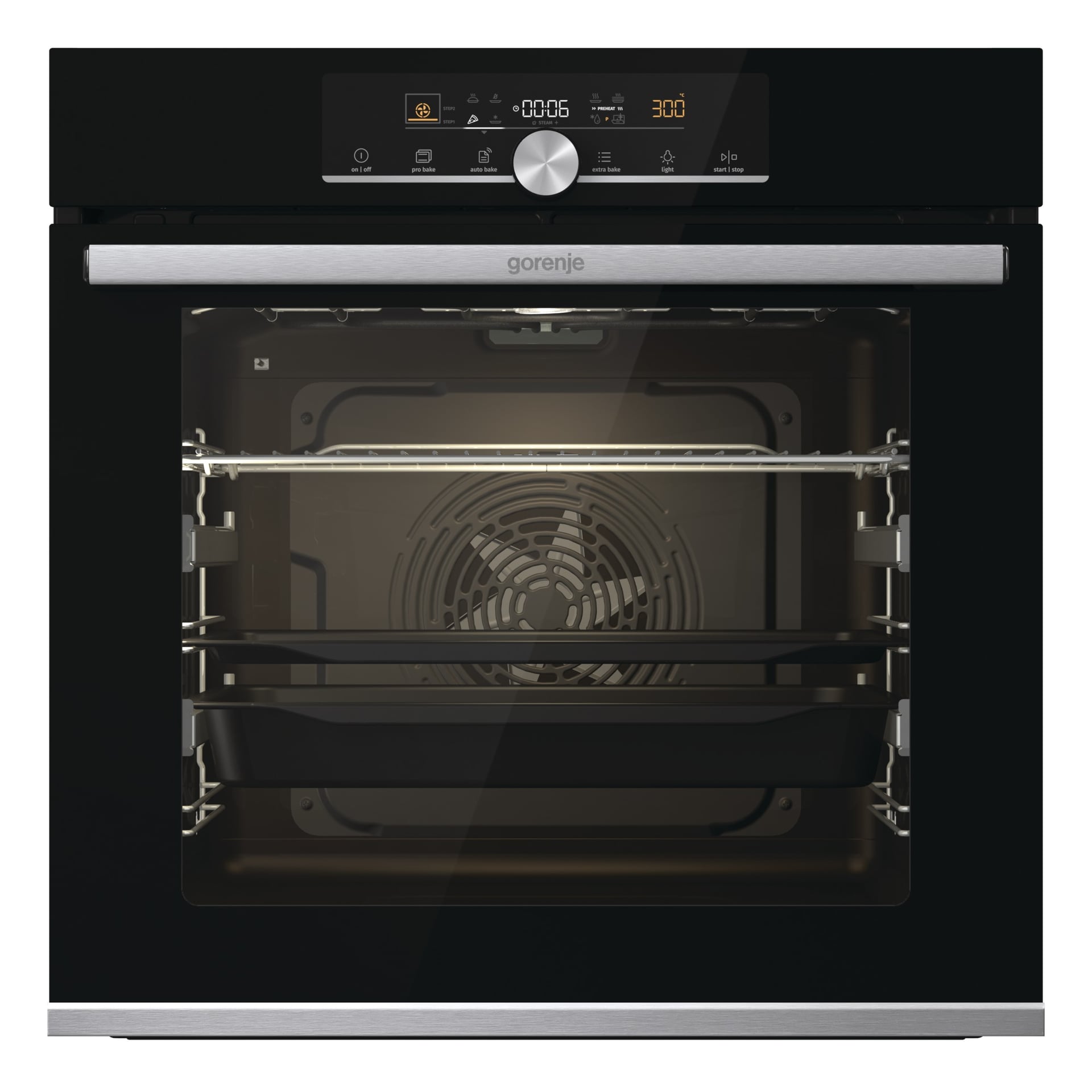 Фурна за вграждане Gorenje BOSX6747A01BG черна IconTouch 77л