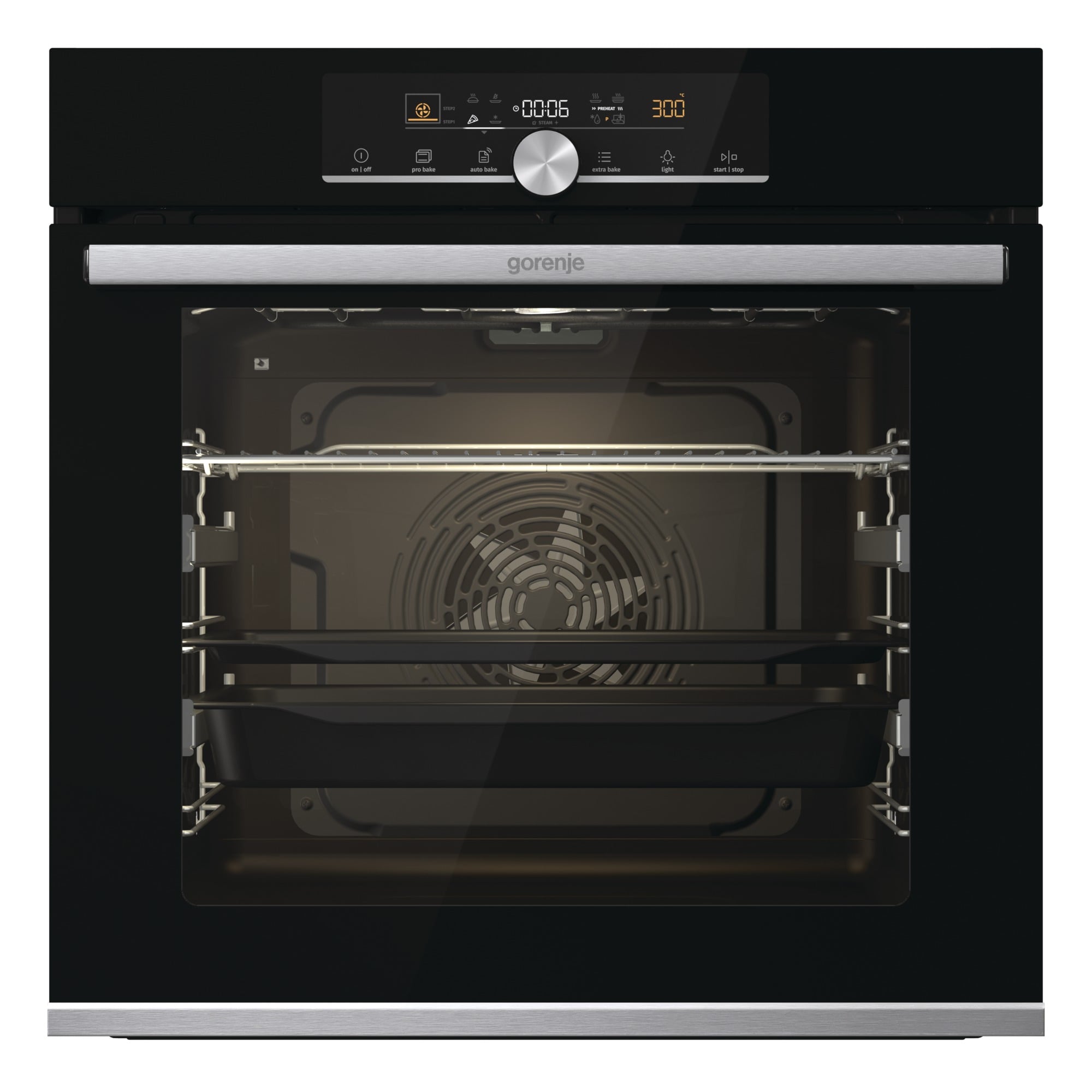 Фурна за вграждане Gorenje BOSX6747A01BG черна IconTouch 77л