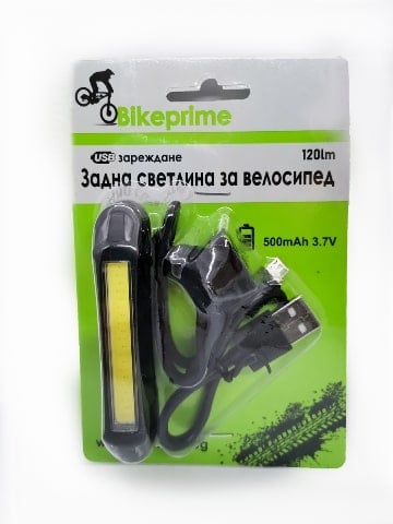 Задна светлина за велосипед с USB зареждане Bikeprime