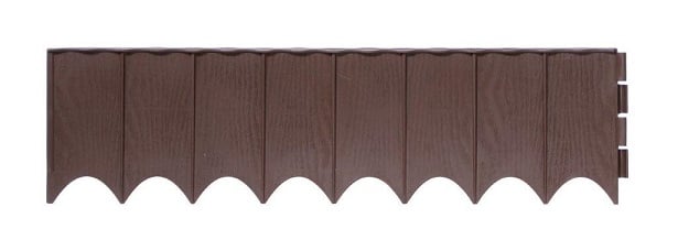 Градинска ограда 59x16,5см кафява 