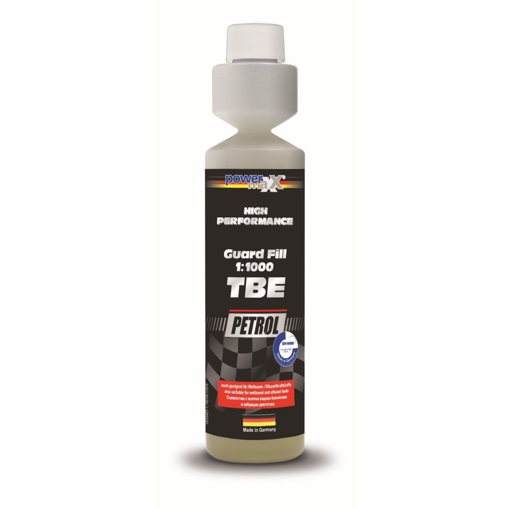 Добавка за почистване на бензинови двигатели PowermaXX TBE Guard Fill Petrol 250мл