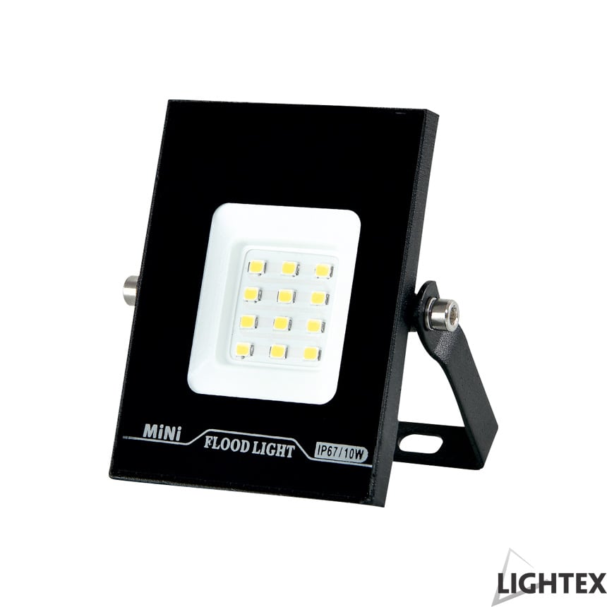 LED прожектор Lightex Mini II черен 10W CW 6500K IP65 
