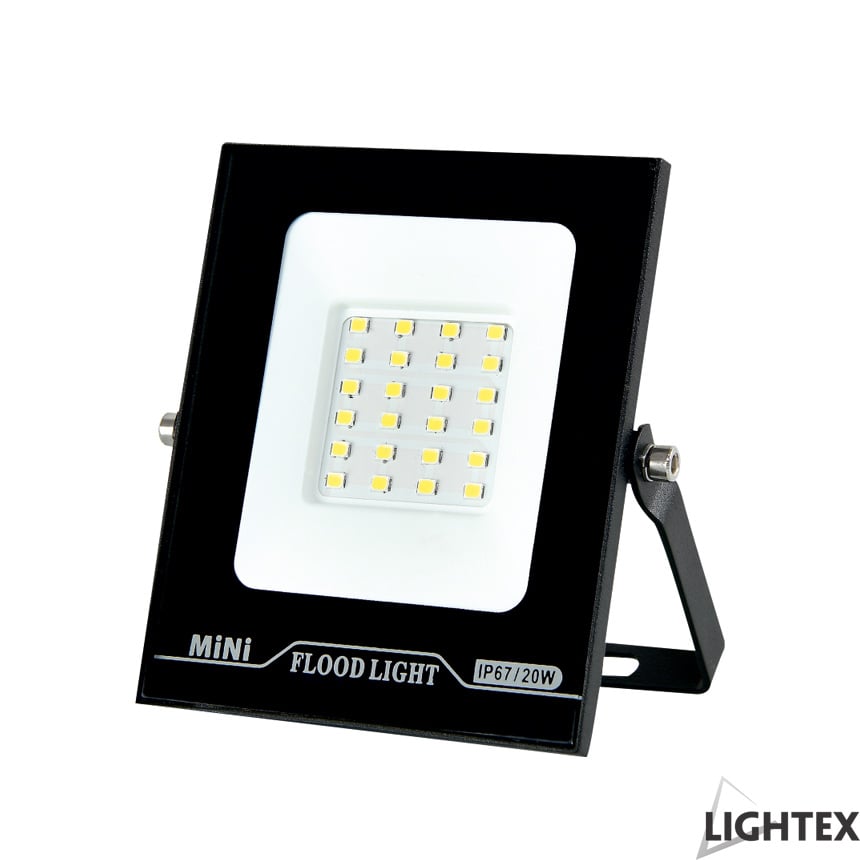 LED прожектор Lightex Mini II черен 20W IP65 CW