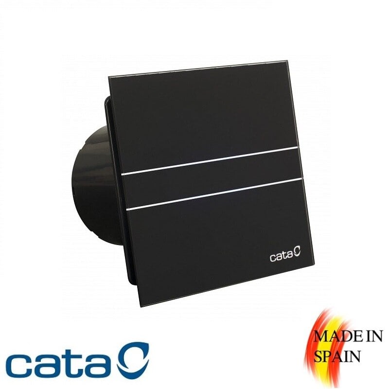 Вентилатор Cata Hygro E-100GTHBK квадрат ø100мм / 8 W