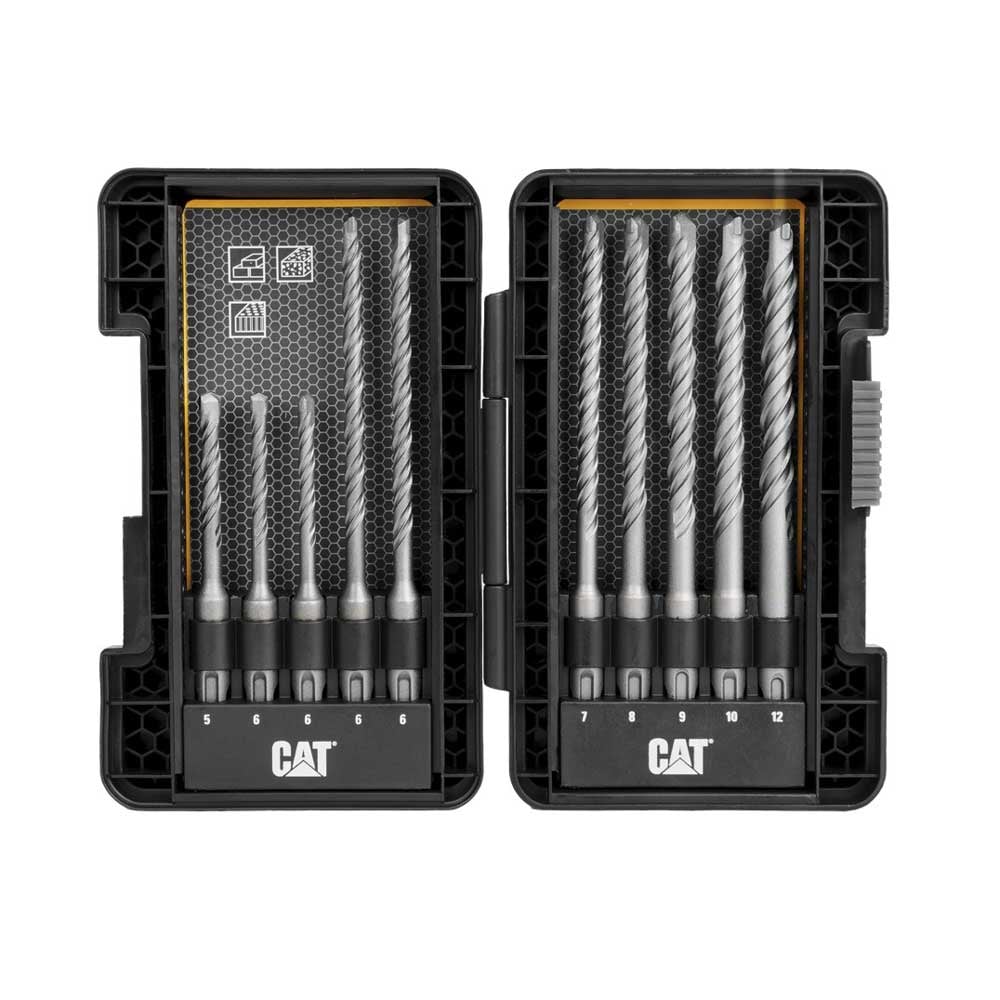 Комплект свредлa CAT DA03901 SDS+ / 10 броя 