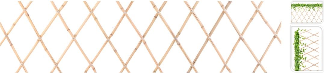 Градинска оградка Bamboo 45х180 см