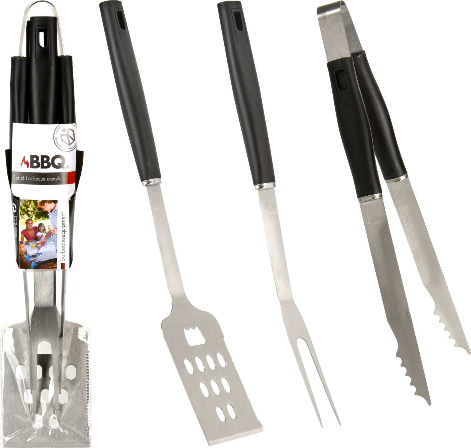 Комплект за барбекю BBQ 2CR14 / 3 части