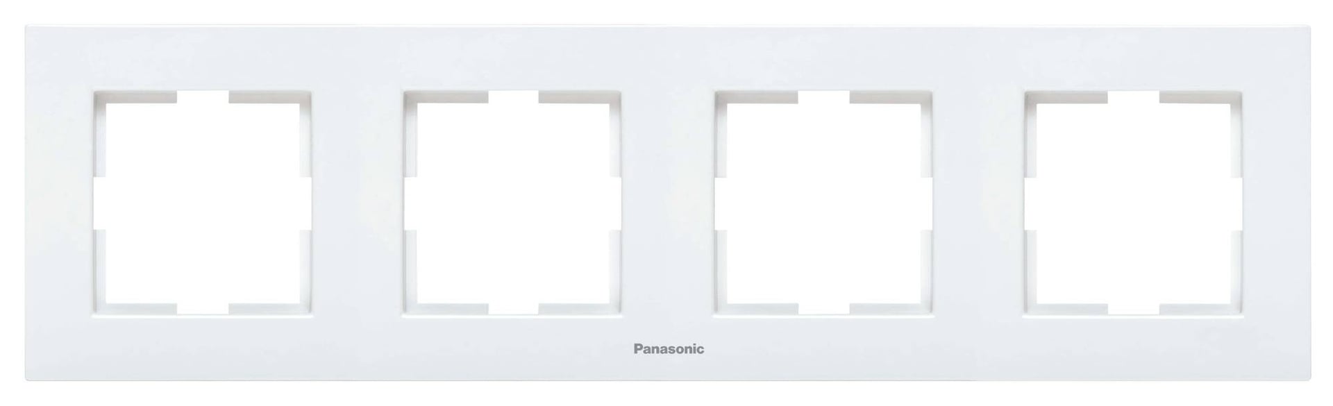Четворна хоризонтална рамка Каре Плюс Panasonic бяла 