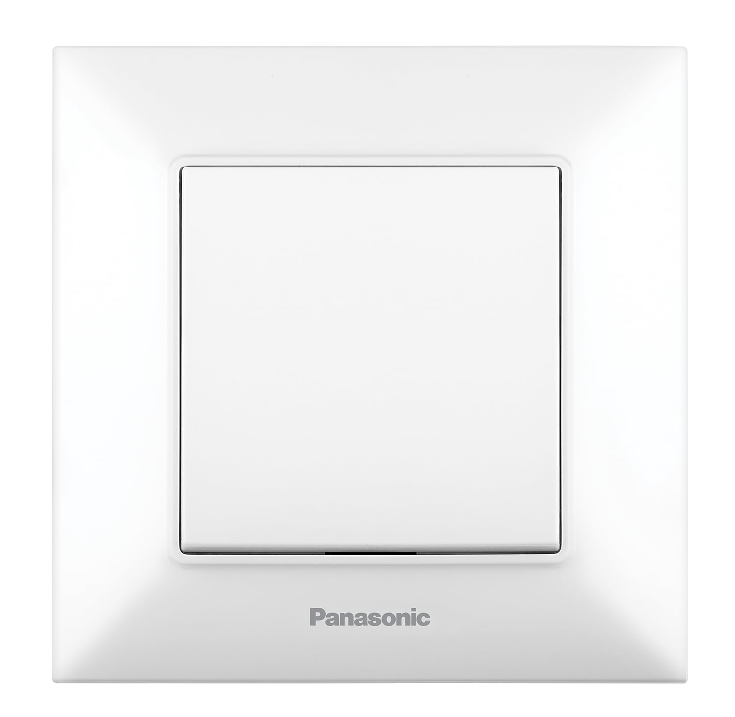 Единичен ключ Аркедия Слим Panasonic бял 