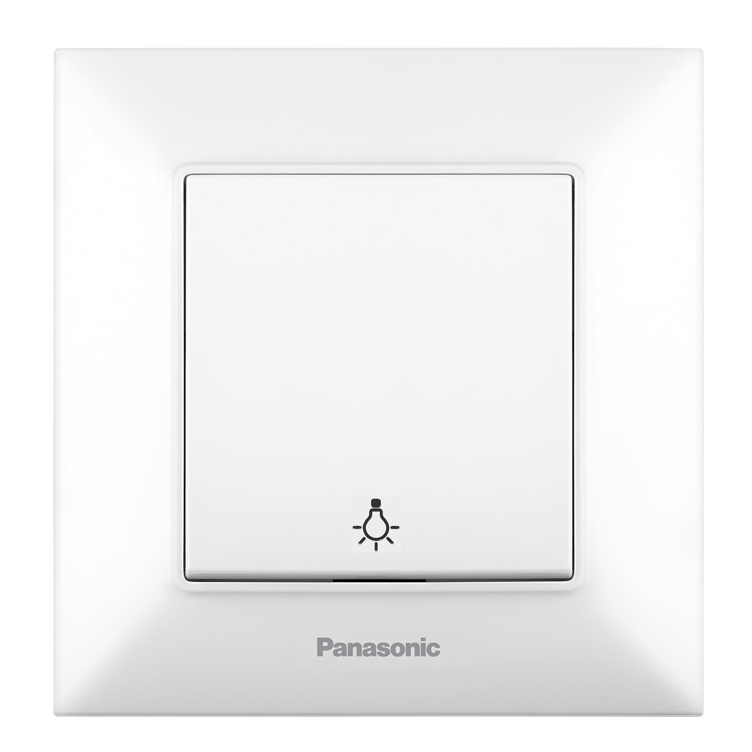 Стълбищен ключ Аркедия Слим Panasonic бял 