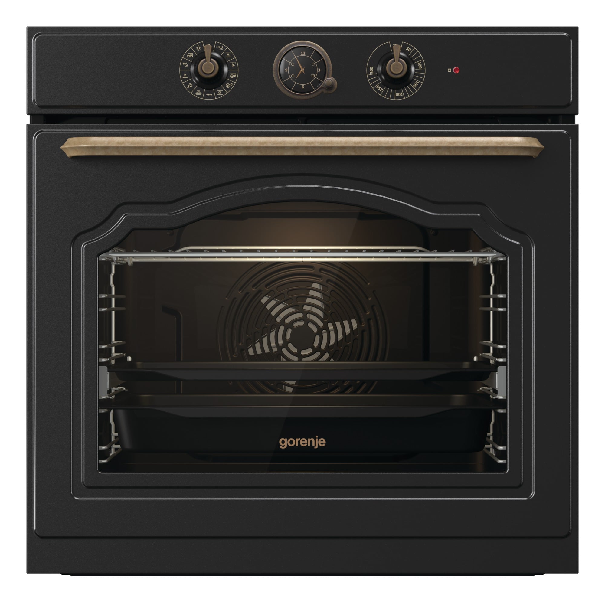 Фурна за вграждане Gorenje BOS67372CLB ретро серия 77л