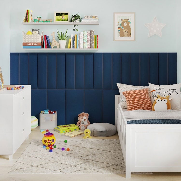 Тапициран панел Vilo Regular 1 Тъмносин 30x60 см