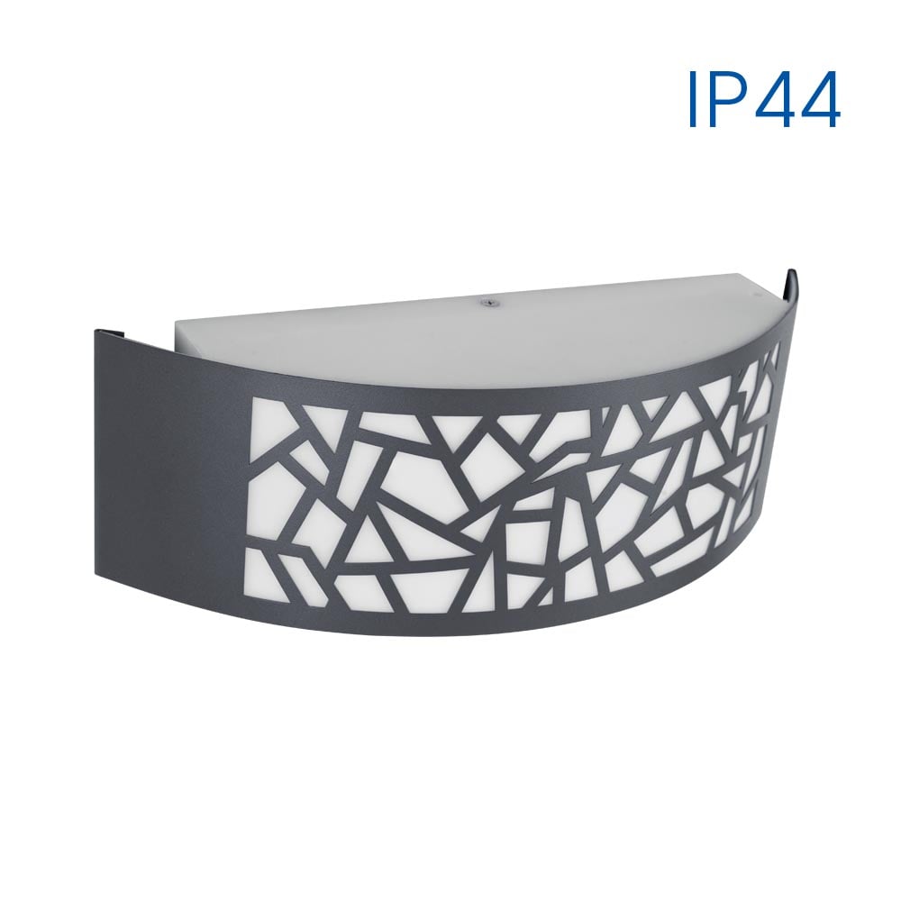 Влагозащитен аплик Vivalux Luxor/PR 1xE27 GR IP44