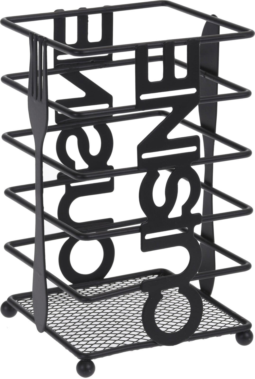 Поставка за прибори Black 10,4x10,4x16,5см 