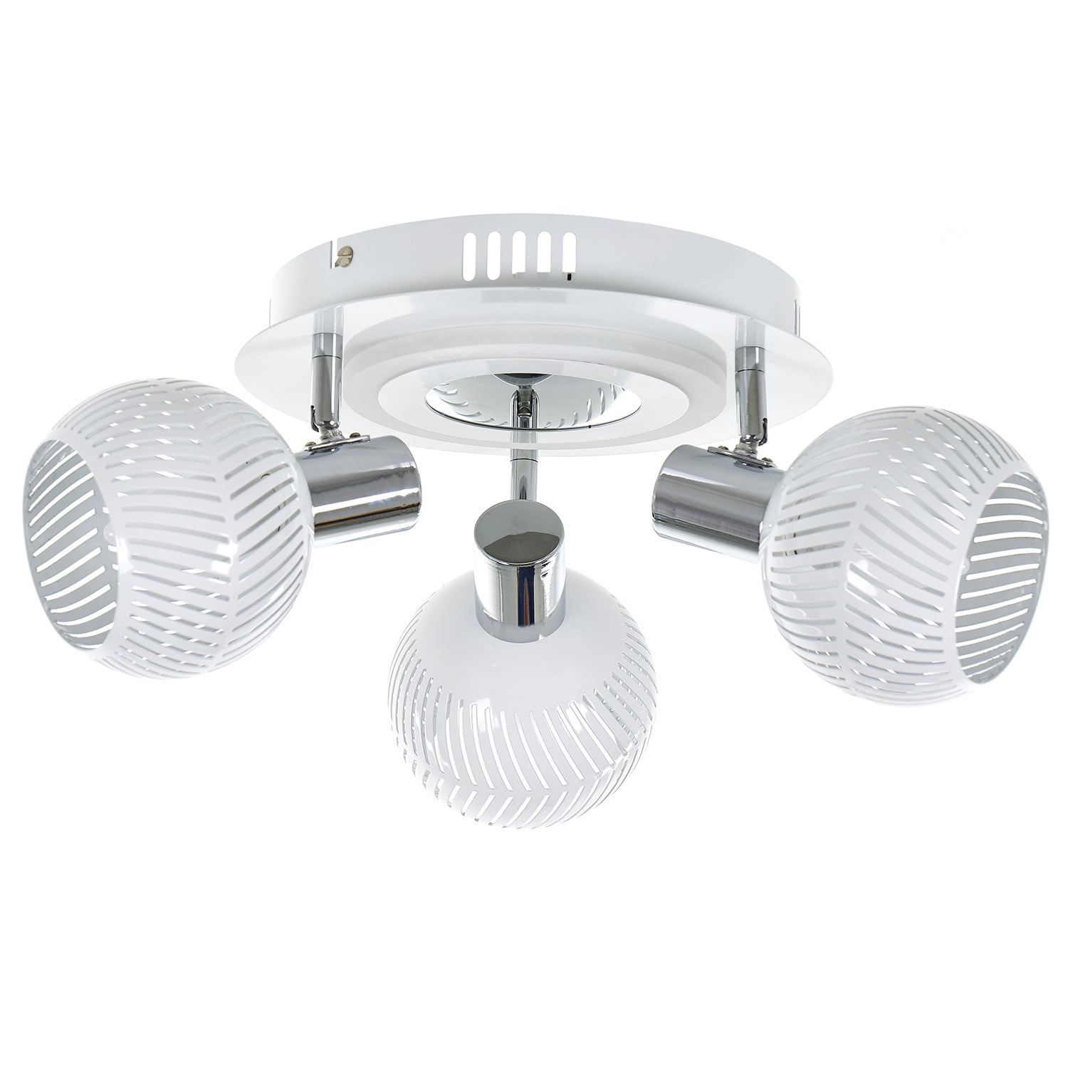 LED полилей EL 2459/3 WH/CR 3x28W + LED 12W Е14