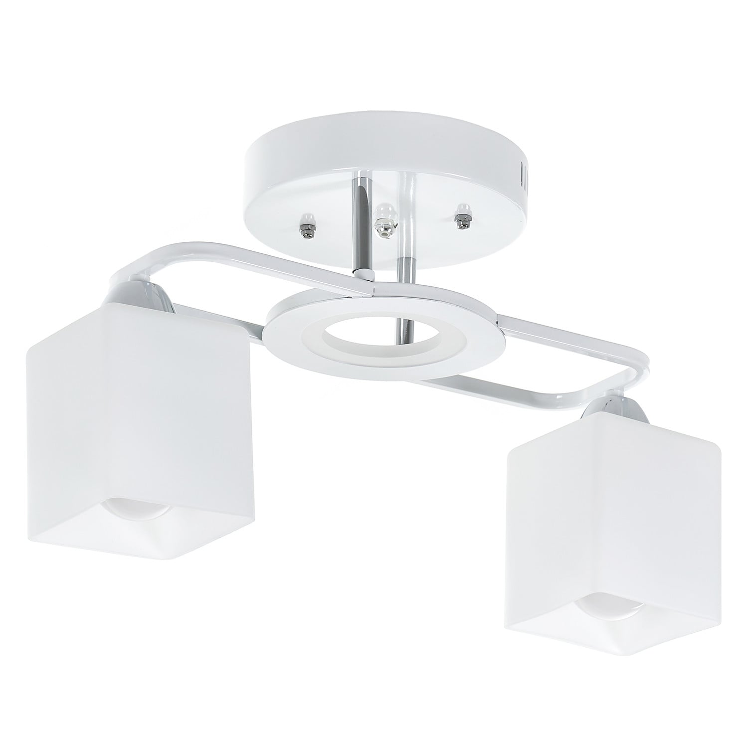 LED полилей EL 2460/2 WH/CR 2x28W + LED 8W Е27