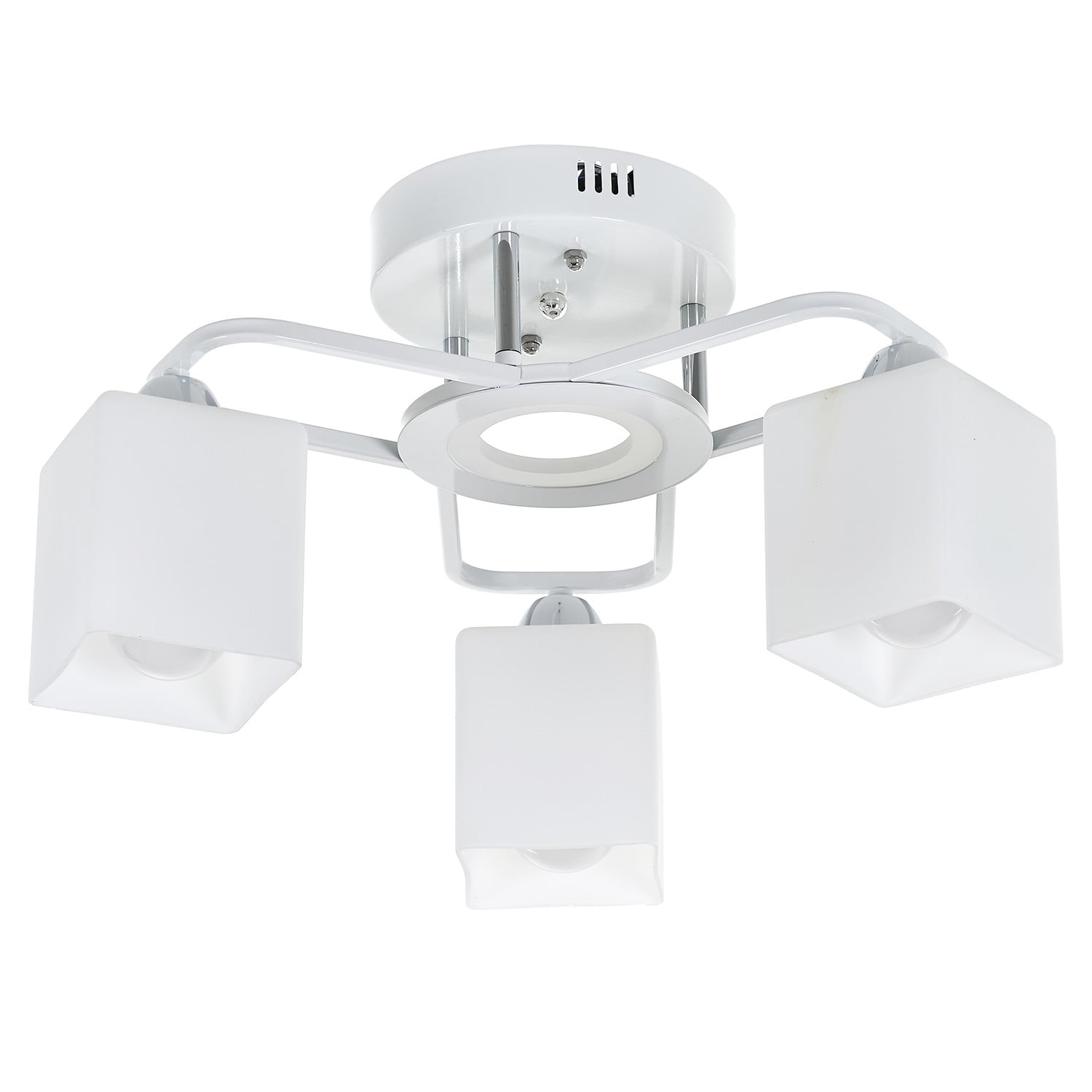 LED полилей EL 2460/3 WH/CR 3x28W + LED 8W Е27