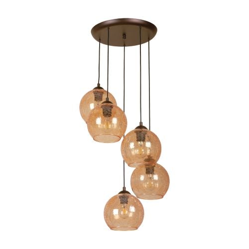 Полилей Lightstyle Орландо 1910-D-6-CU 5xE27 60W патина