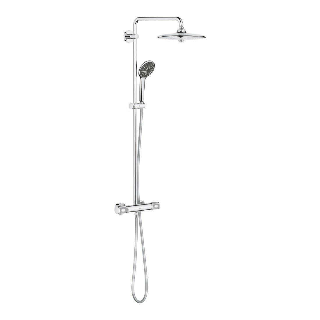 Душ система с термостат за стенен монтаж Grohe Vitalio Joy System 260