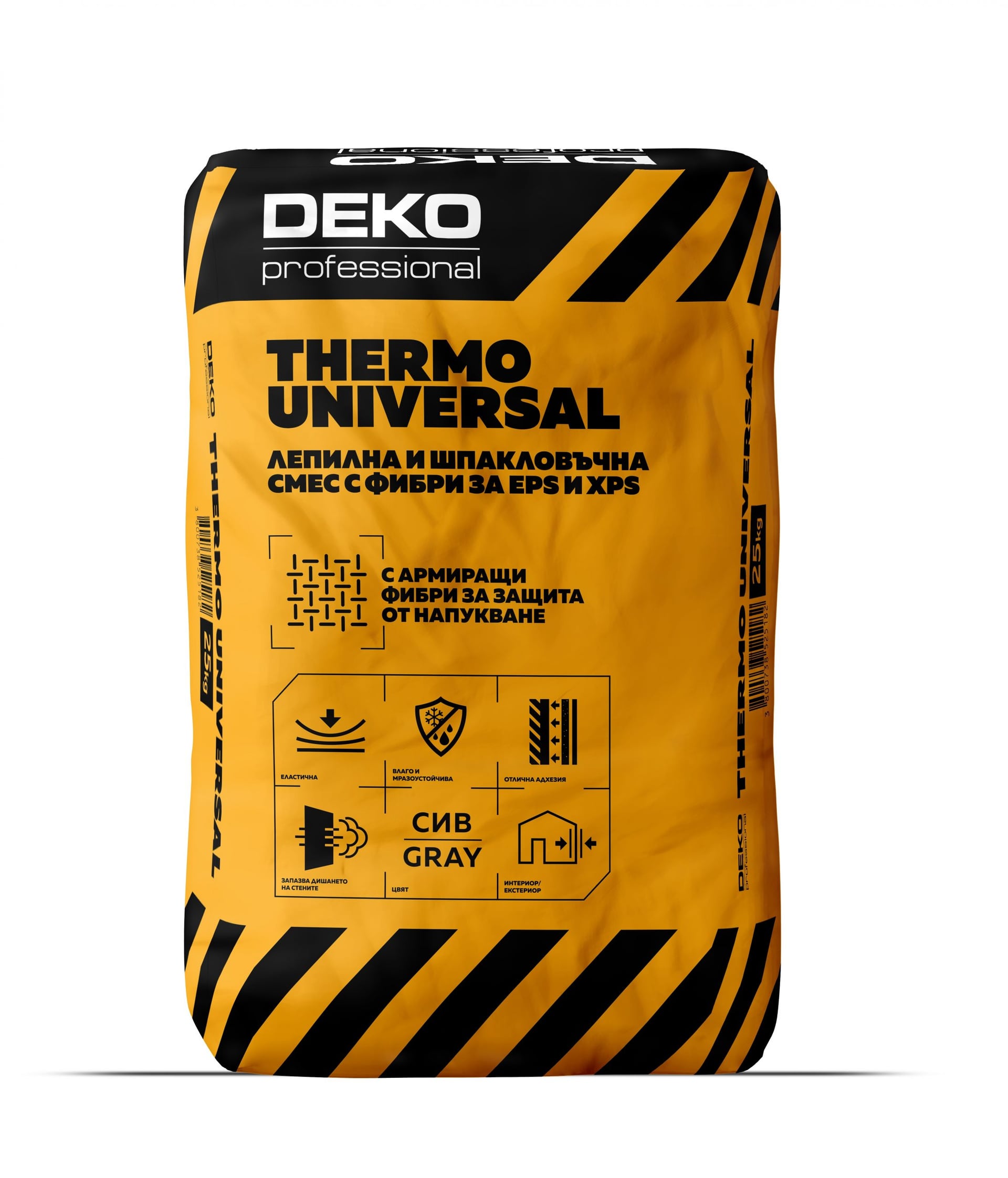 Лепилна и шпакловъчна смес за EPS/XPS Deko Professional Thermo Universal 25кг