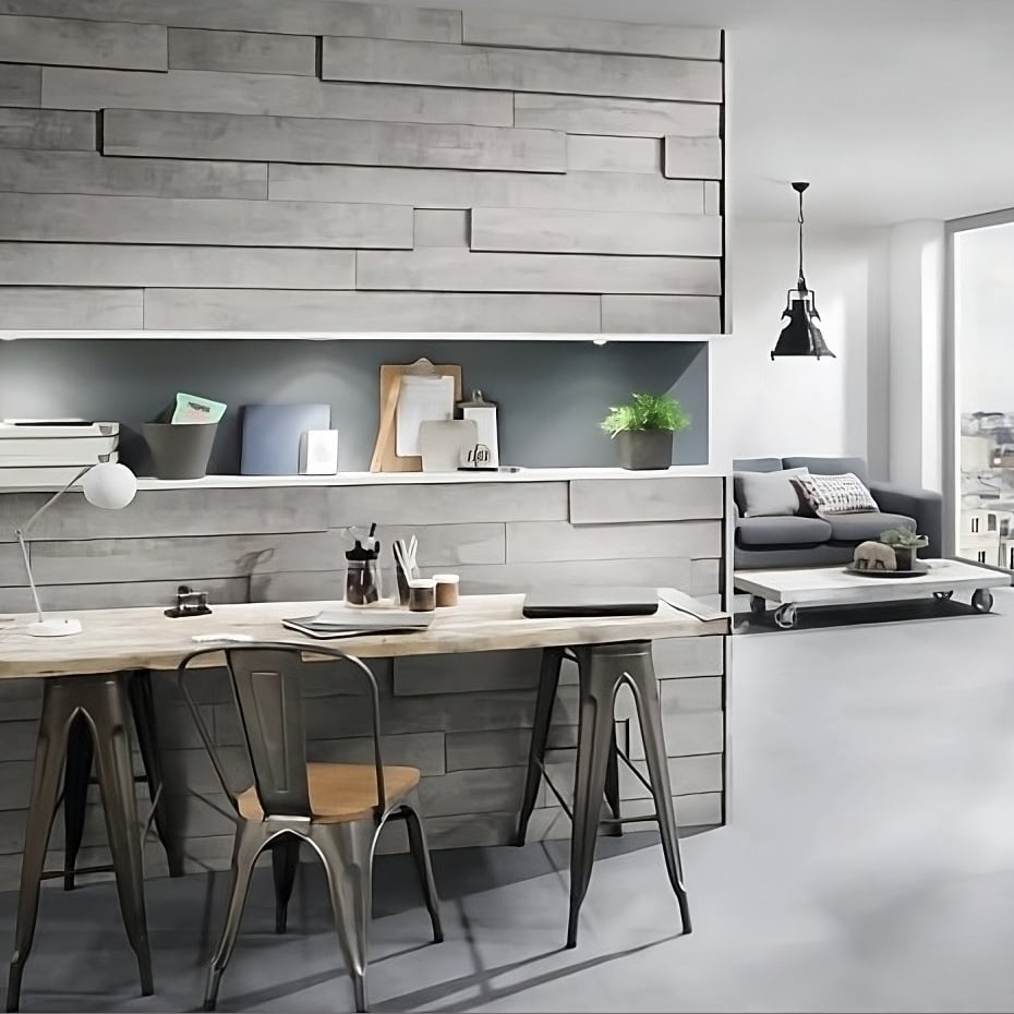 3D MDF ламперия aнтичен камък Krono Original Kronowall 129,6х13,2х1,2см