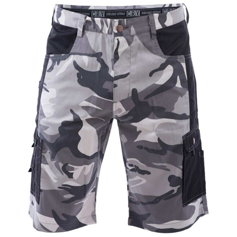 Къс панталон Crambe Shorts сив камуфлаж 3XL